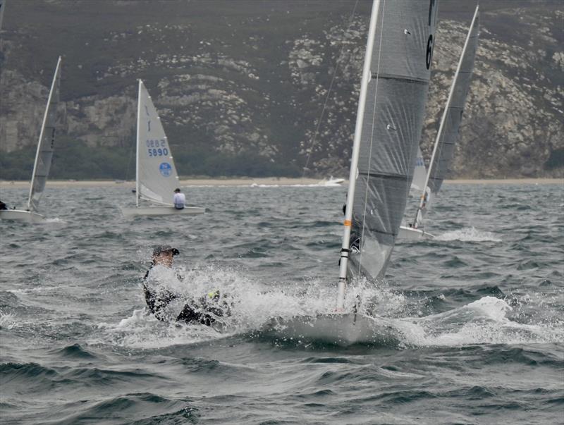 Fergus Barnham on day 4 of the Solo Nationals at Abersoch photo copyright Will Loy taken at South Caernarvonshire Yacht Club and featuring the Solo class