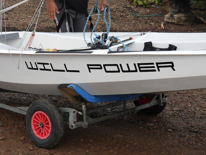 Will power! photo copyright Caroline Loy taken at Dartmouth Yacht Club, England and featuring the Solo class