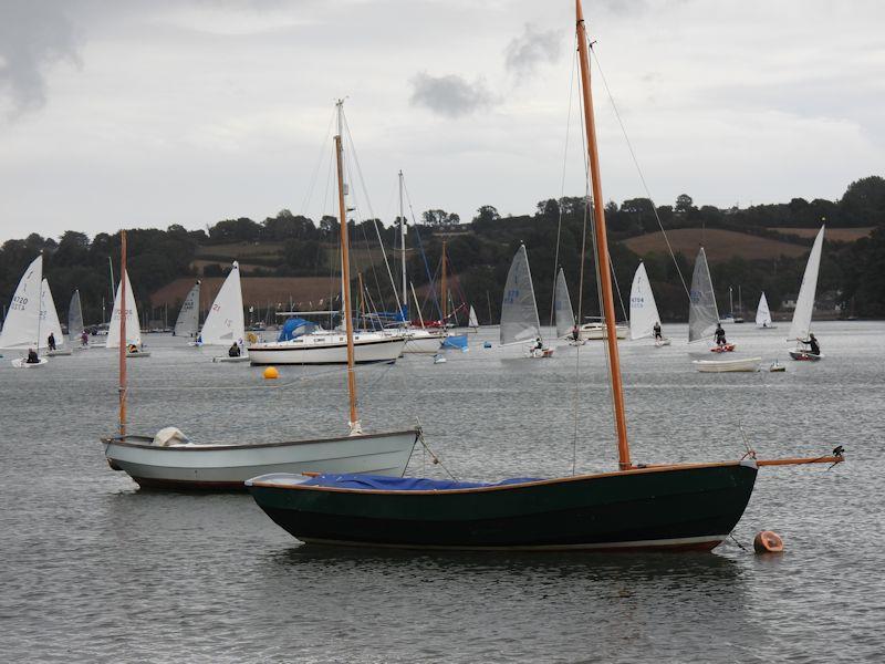 The view out from the club - Solo class at the Dartmouth Royal Regatta photo copyright Caroline Loy taken at Dartmouth Yacht Club, England and featuring the Solo class