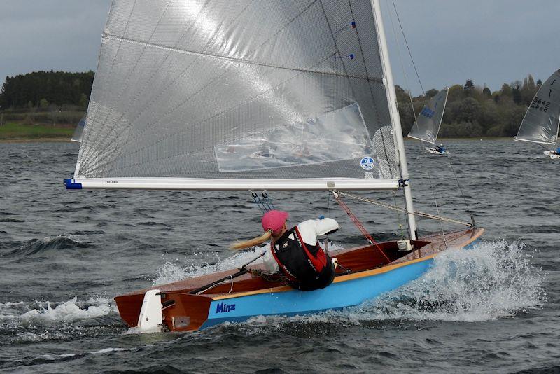 Brenda Hoult blasts along in her Gosling - Gill Solo Inland Championship at Draycote photo copyright William Loy taken at Draycote Water Sailing Club and featuring the Solo class