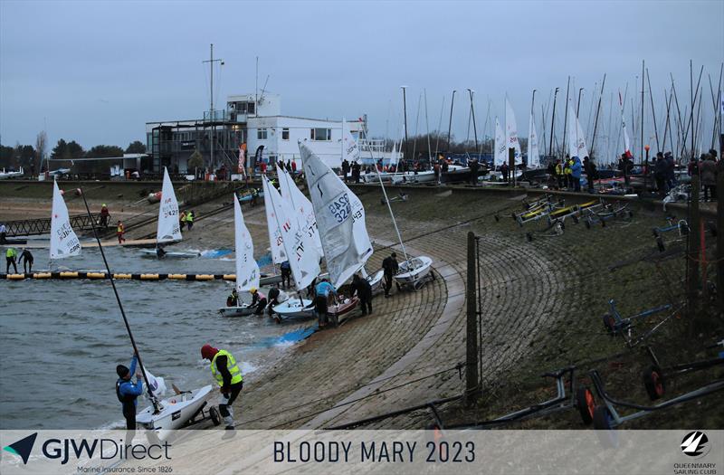 GJW Direct Bloody Mary 2023 photo copyright Mark Jardine taken at Queen Mary Sailing Club and featuring the Solo class