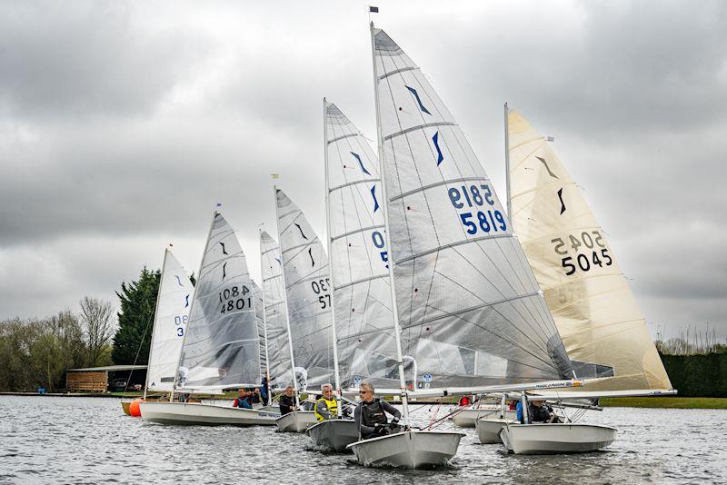 Start of race 2 - Jack Holt Trophy at Silver Wing photo copyright Peter Lillywhite taken at Silver Wing Sailing Club and featuring the Solo class