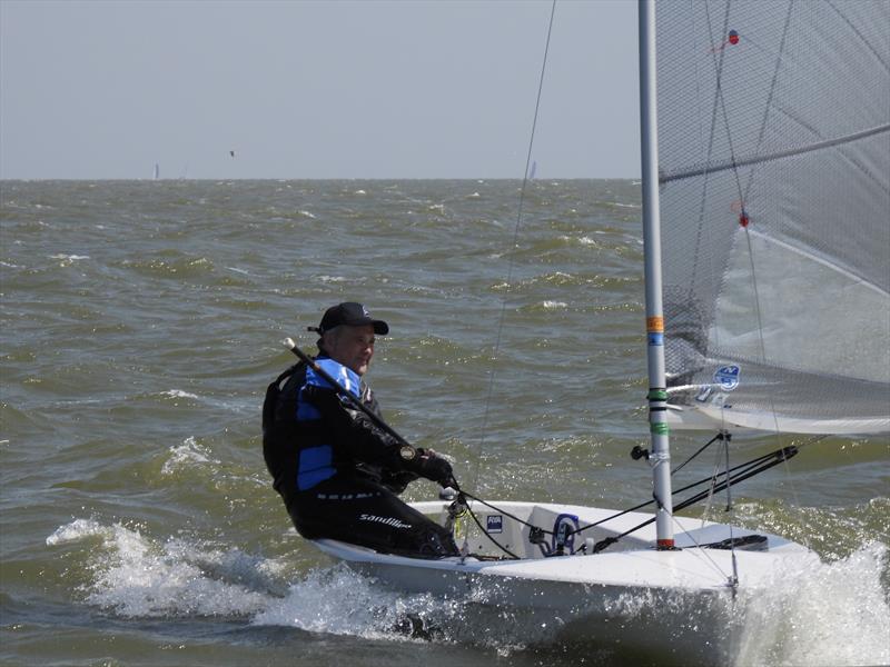 Chris Brown enjoying the surf on Solo Nation's Cup at Medemblik Day 2 photo copyright Will Loy taken at Royal Yacht Club Hollandia and featuring the Solo class