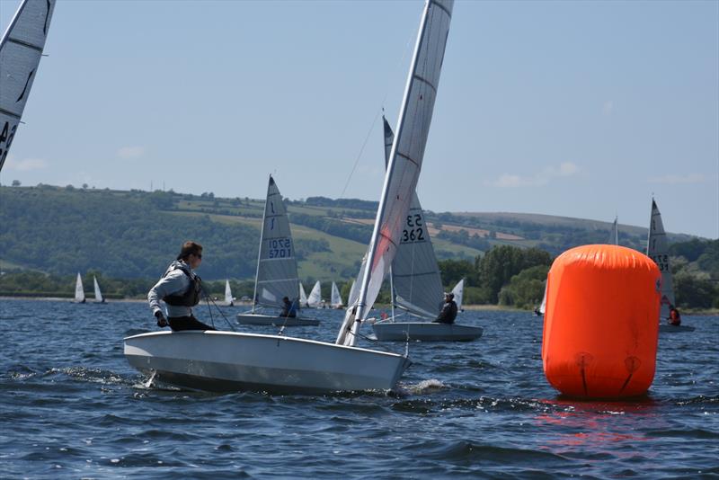Alex Butler at the windward mark credit during the Solo Western Championship photo copyright Primrose Salt / CVLSC taken at Chew Valley Lake Sailing Club and featuring the Solo class