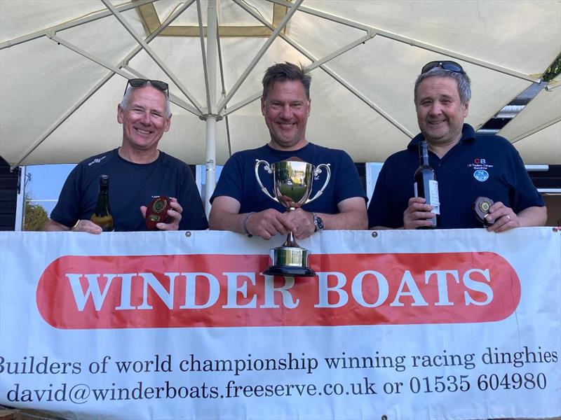 (l-r) Innes Armstrong 2nd, Centre is Martin Honnor 1st, Right is Chris Brown 3rd at the Ogston Solo Open - photo © Justine Davenport