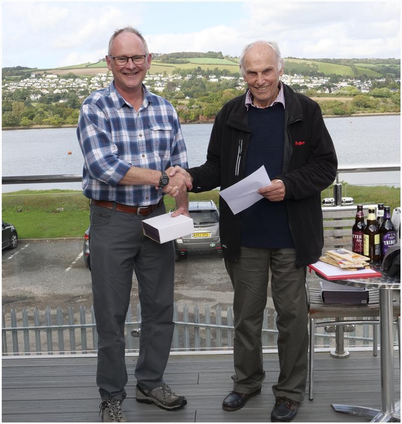 Chris Meredith finishes 3rd in the Teign Corinthian Solo Open photo copyright Garnett Showell taken at Teign Corinthian Yacht Club and featuring the Solo class