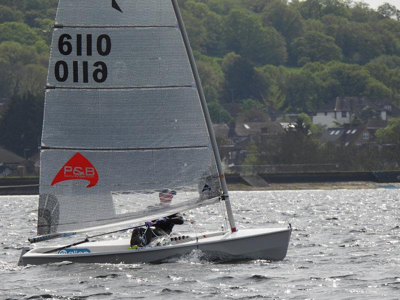 Oliver Davenport second in the North Sails Solo Spring Championship at King George photo copyright Will Loy taken at King George Sailing Club and featuring the Solo class