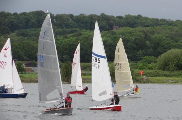 Clear wind was in short supply during the Border Counties Midweek Sailing at Shotwick Lake: - photo © Brian Herring