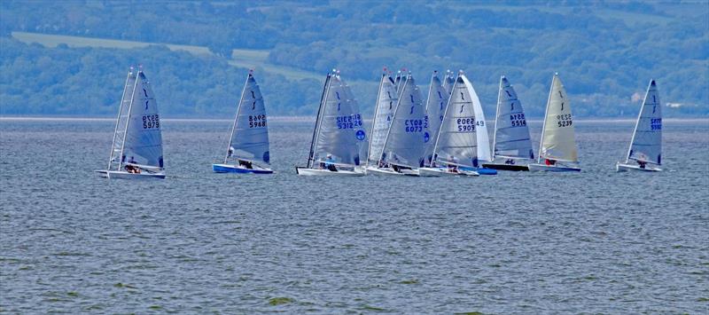Upwind in the Estuary during the West Kirby Solo Open - photo © Alan Jenkins / WKSC