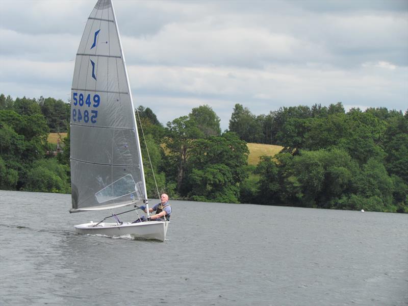 Darren Nield during the Border Counties at Shropshire Sailing Club photo copyright Brian Herring taken at Shropshire Sailing Club and featuring the Solo class
