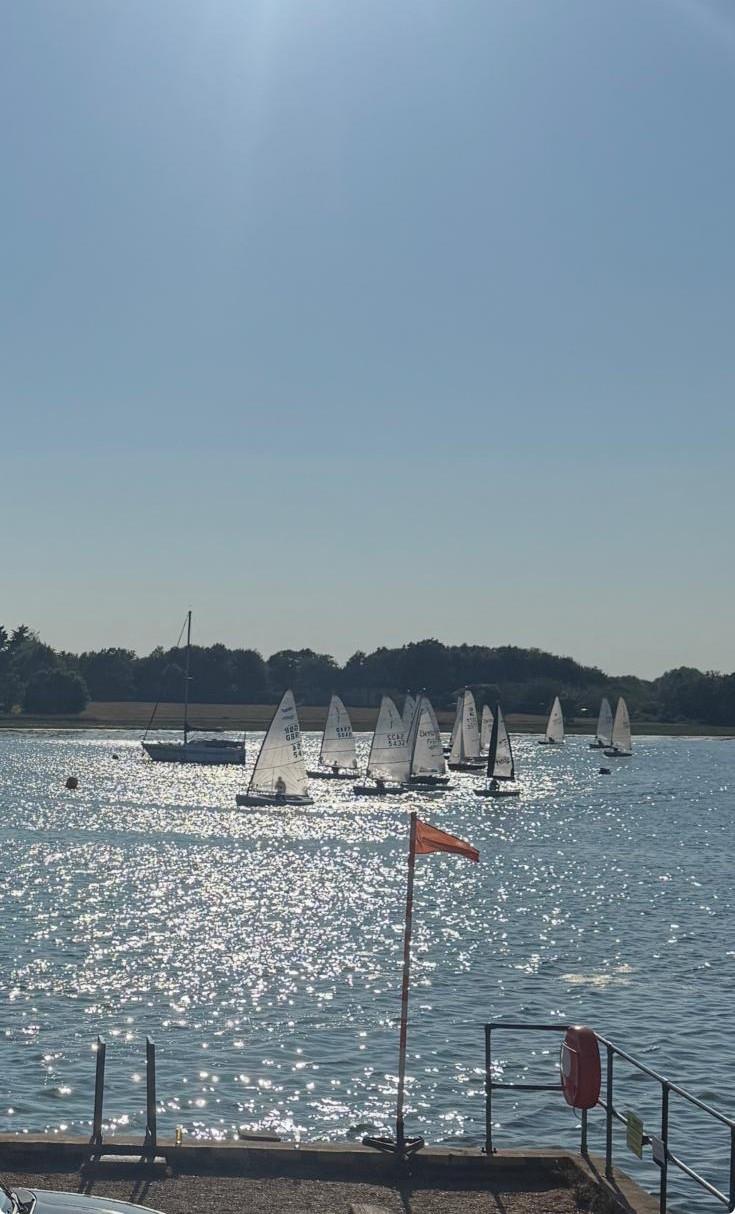 Sunset series Solos at Dell Quay Sailing Club photo copyright Roger Puttock taken at Dell Quay Sailing Club and featuring the Solo class