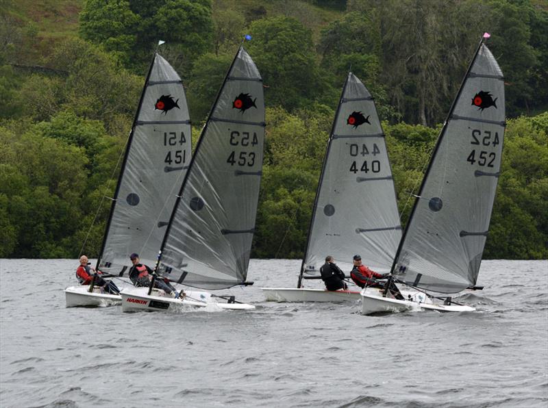 Solution Inlands at Bala photo copyright John Hunter taken at Bala Sailing Club and featuring the Solution class