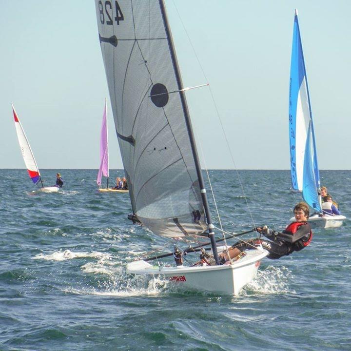 Mitchell Campbell was third in the fast Handicap Fleet (West Sussex Schools and Youth Sailing Association Annual Regatta 2015) photo copyright Bill Brooks taken at Felpham Sailing Club and featuring the Solution class