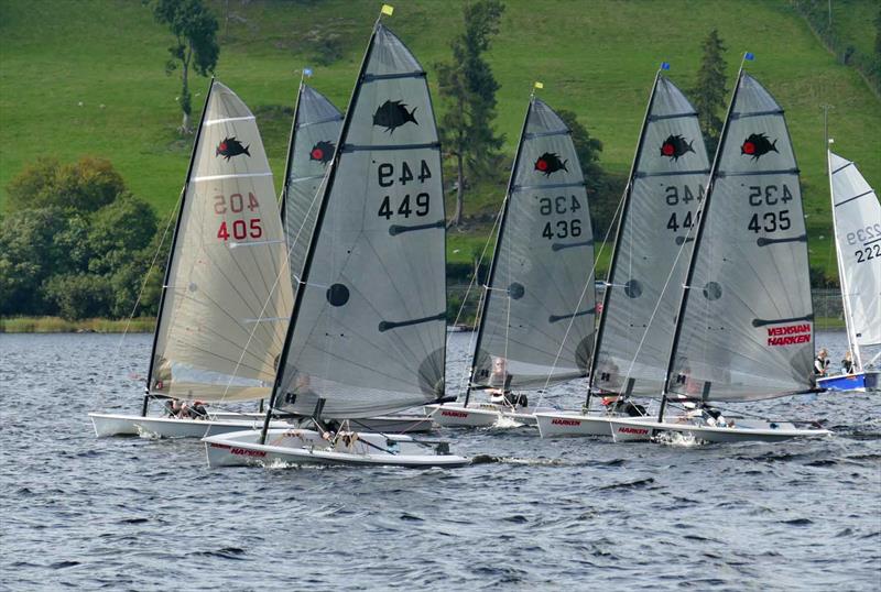 Solution Inlands at Bala photo copyright John Hunter taken at Bala Sailing Club and featuring the Solution class