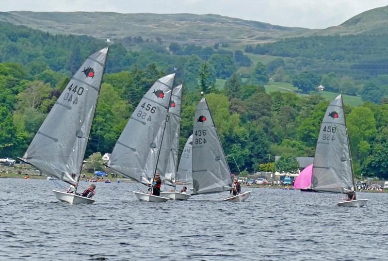 Solution Inlands at Bala photo copyright John Hunter taken at Bala Sailing Club and featuring the Solution class