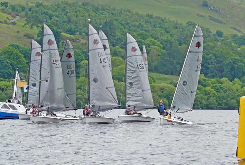 Solution Inlands at Bala photo copyright John Hunter taken at Bala Sailing Club and featuring the Solution class