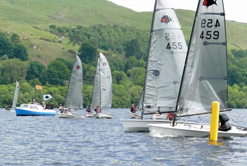 Solution Inlands at Bala photo copyright John Hunter taken at Bala Sailing Club and featuring the Solution class