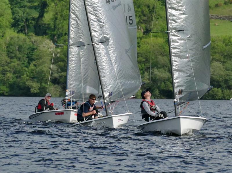 Solution Inlands at Bala photo copyright John Hunter taken at Bala Sailing Club and featuring the Solution class