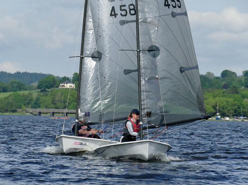 Solution Inlands at Bala photo copyright John Hunter taken at Bala Sailing Club and featuring the Solution class