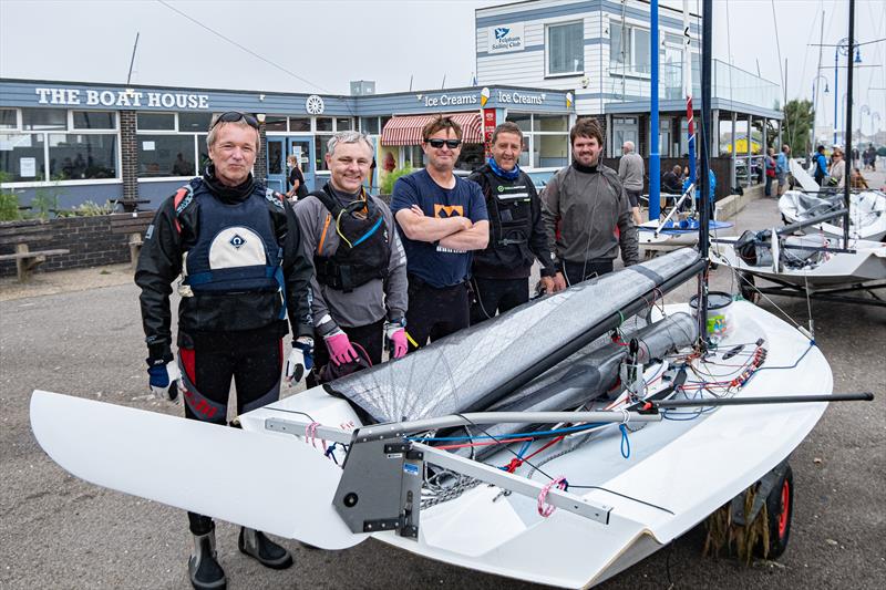 Solution sailors at the Felpham Regatta photo copyright Tony Lord taken at Felpham Sailing Club and featuring the Solution class
