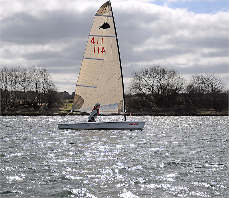 Kathryn Hayfield finished third in the West Riding Solution open photo copyright Lee Carter taken at West Riding Sailing Club and featuring the Solution class