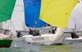 Sonar fleet on Day 7 of Cowes Week 2025 © Martin Augustus / www.sailingimages.co.uk