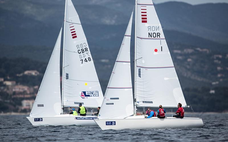 Norwegian Sonar team at Sailing World Cup Hyeres - photo © Pedro Martinez / Sailing Energy / World Sailing