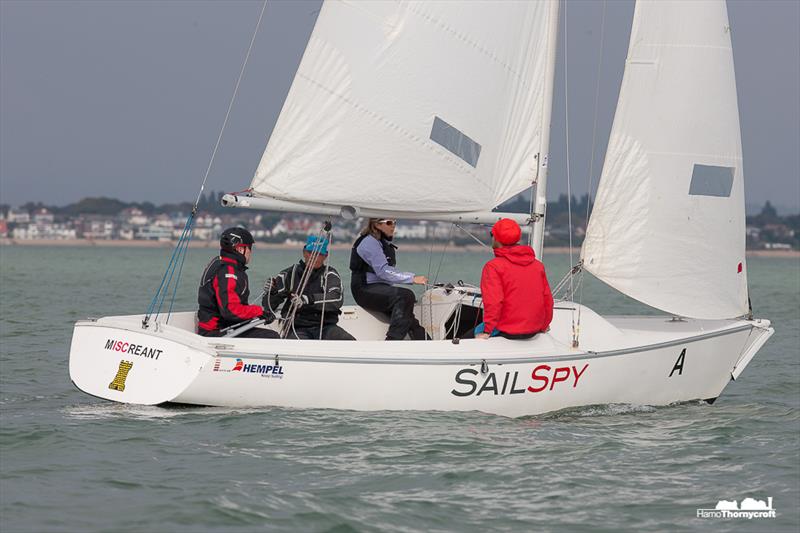 Blind Sailing UK Nationals in Cowes photo copyright Hamo Thornycroft / www.yacht-photos.co.uk taken at Cowes Corinthian Yacht Club and featuring the Sonar class