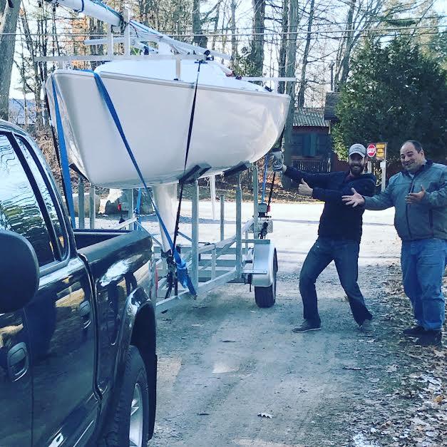 Sonar arrives in Lake George photo copyright Karen Miller taken at  and featuring the Sonar class