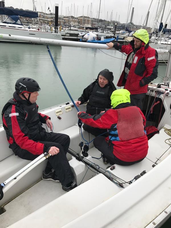 Great Britain's Blind Sailing team prepare for the 2017 Blind Fleet Racing Worlds in Houston photo copyright Blind Sailing taken at  and featuring the Sonar class