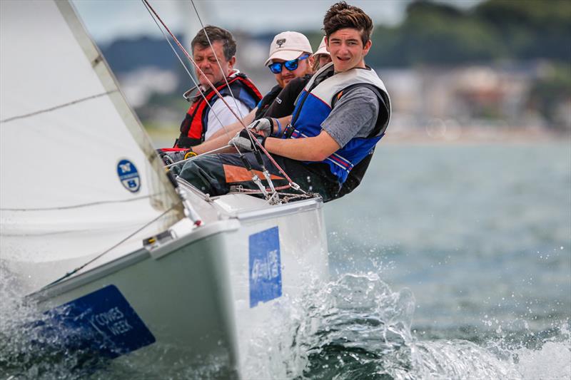Sonar class winner, Bertie at Lendy Cowes Week 2017 photo copyright Paul Wyeth taken at Cowes Combined Clubs and featuring the Sonar class
