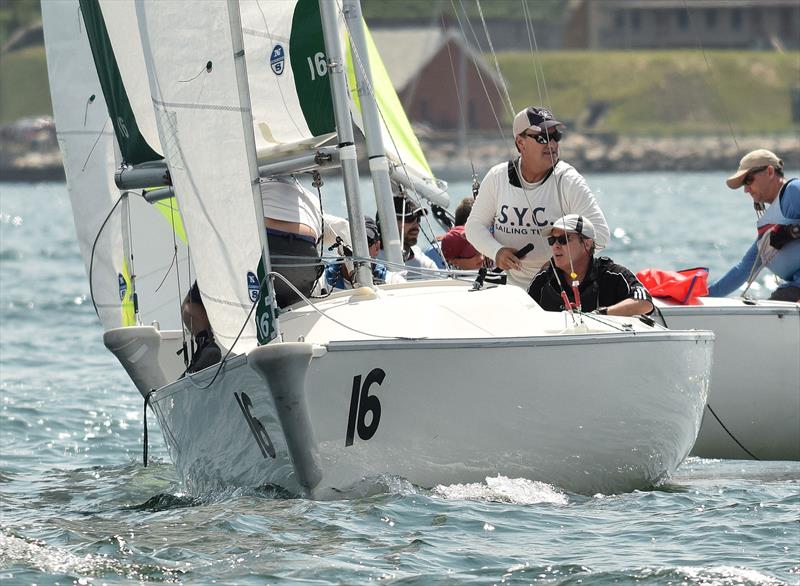 John Lovell representing Southern Yacht Club in the Hinman Masters Team Race photo copyright NYYC taken at New York Yacht Club and featuring the Sonar class
