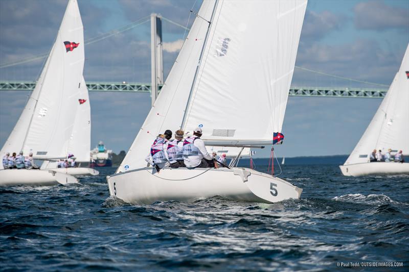 2022 Resolute Cup day 1 photo copyright Paul Todd / www.outsideimages.com taken at New York Yacht Club and featuring the Sonar class
