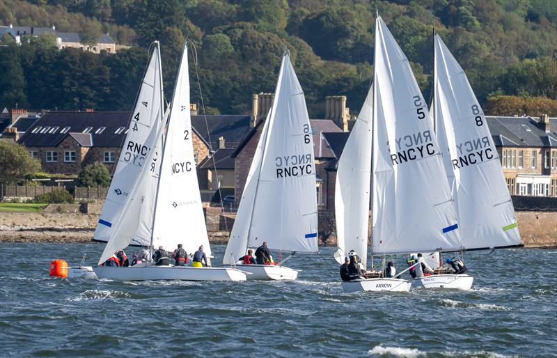 Sonars racing at RNCYC photo copyright Neill Ross taken at Royal Northern & Clyde Yacht Club and featuring the Sonar class