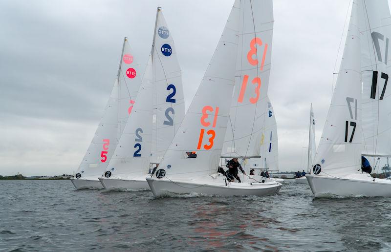 Schools British Keelboat League Championship photo copyright Simon Winkley / Royal Thames YC taken at Royal Thames Yacht Club and featuring the Sonar class