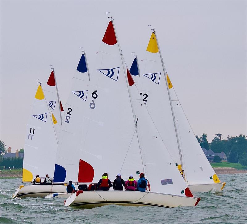 Susan Widmann Sinclair Women's Championship photo copyright Rick Bannerot / www.ontheflyphoto.net taken at Noroton Yacht Club and featuring the Sonar class