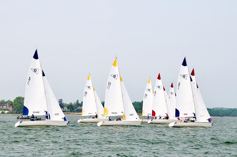 Susan Widmann Sinclair Women's Championship photo copyright Rick Bannerot / www.ontheflyphoto.net taken at Noroton Yacht Club and featuring the Sonar class