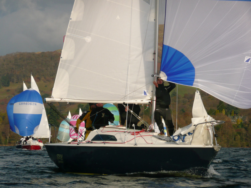 12 Sonatas gather on Windermere for their Inland Championships photo copyright Catherine Hartley taken at Lake District Boat Club and featuring the Sonata class