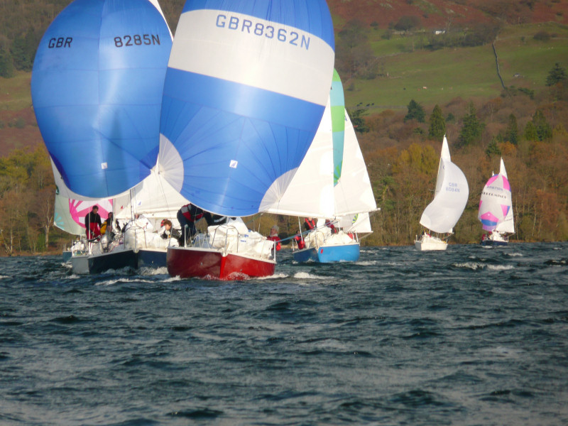 12 Sonatas gather on Windermere for their Inland Championships photo copyright Catherine Hartley taken at Lake District Boat Club and featuring the Sonata class