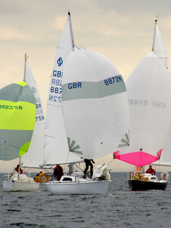 Racing in the Royal Northumberland Yacht Club regatta photo copyright Jez Watson taken at Royal Northumberland Yacht Club and featuring the Sonata class