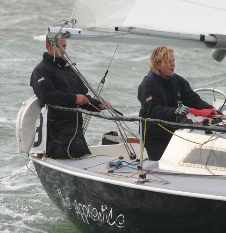 Racing continues in great winds at Skandia Cowes Week photo copyright Martin Augustus / www.sailingimages.co.uk taken at  and featuring the Sonata class