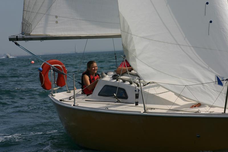 Sonata match racing at Christchurch photo copyright Rory Barnes taken at Christchurch Sailing Club and featuring the Sonata class