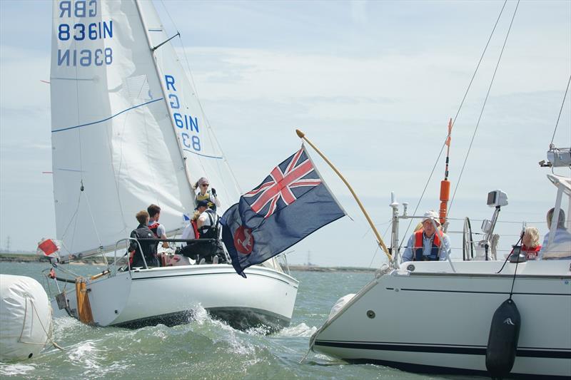 Sonata Eastern Championships during the Medway Keelboat Regatta photo copyright Richard Janulewicz / www.sharkbait.org.uk taken at Medway Yacht Club and featuring the Sonata class