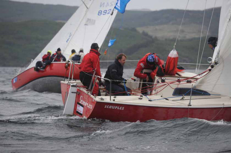 The winds moderate slightly on day three of the Brewin Dolphin Scottish Series photo copyright Marc Turner / CCC taken at Clyde Cruising Club and featuring the Sonata class