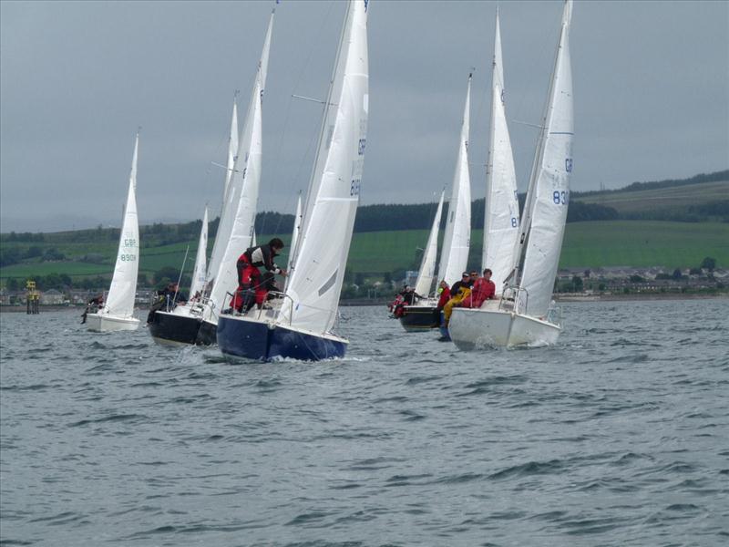 Sonata nationals at Helensburgh photo copyright Mark Homer taken at Helensburgh Sailing Club and featuring the Sonata class