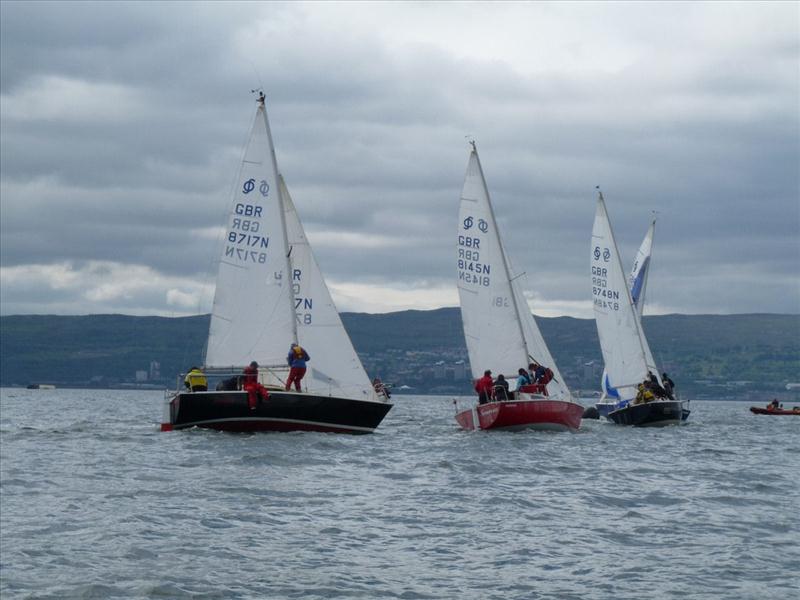 Sonata nationals at Helensburgh photo copyright Mark Homer taken at Helensburgh Sailing Club and featuring the Sonata class