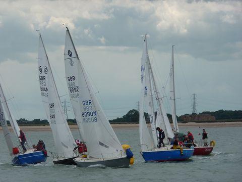 Sonata nationals at Dabchicks photo copyright David Townend taken at Dabchicks Sailing Club and featuring the Sonata class