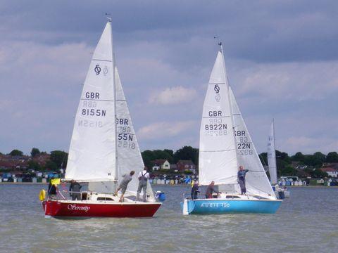 Sonata match racing at Dabchicks photo copyright DSC taken at Dabchicks Sailing Club and featuring the Sonata class