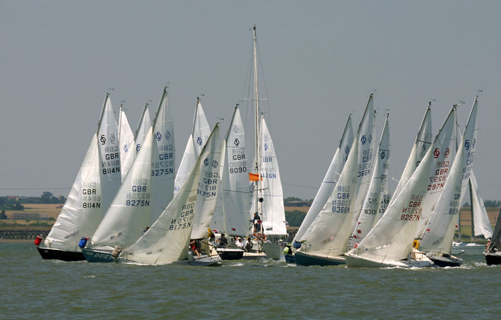 Sonata nationals on the River Medway photo copyright Champion Marine Photography taken at Medway Yacht Club and featuring the Sonata class