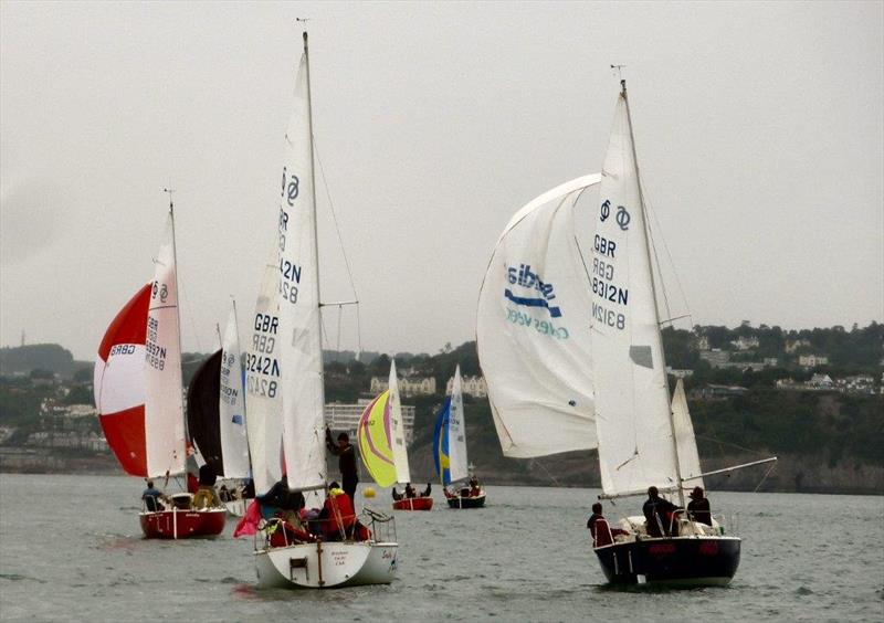 Sonata Southern Championships at Brixham photo copyright Chris Coote taken at Brixham Yacht Club and featuring the Sonata class